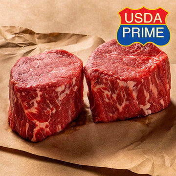 Chilled USDA Prime Angus Tenderloin Steaks 6 x 200 gram