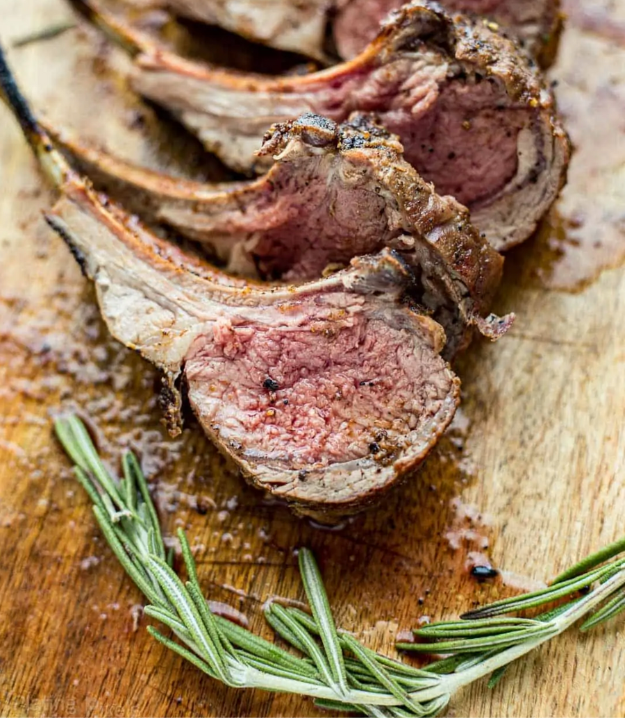 Frozen Frenched Lamb Rack (Cap On) 1kg - Buy 2 Get 1 Free