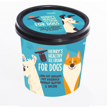 Henry's Healthy Ice Cream for Dogs 4x125ml