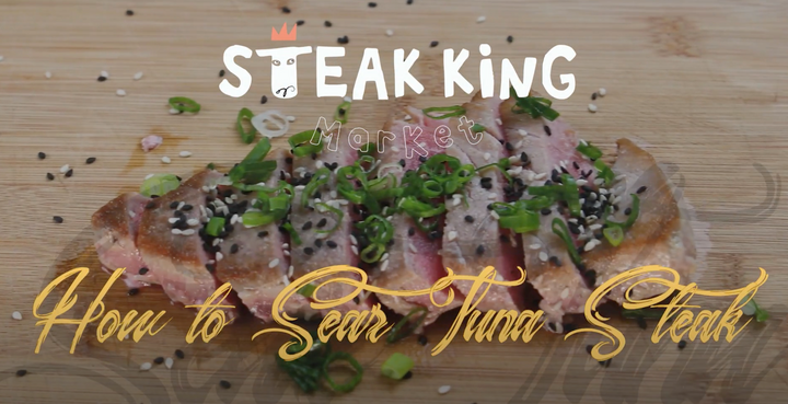 Steak King - How To Sear Tuna Steak 煎吞拿魚排