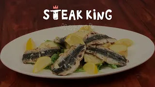 Steak King - Grilled Sardines with Baby New Potatoes 烤沙甸魚伴新薯