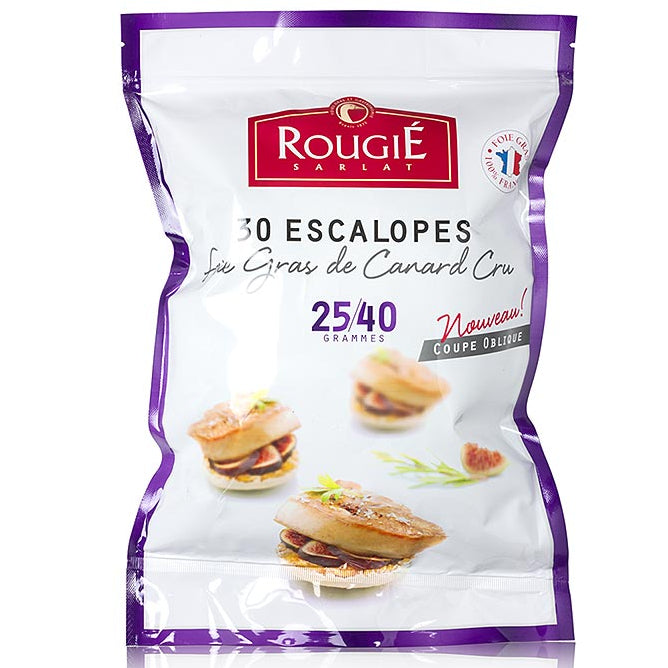 Frozen Rougie Duck Foie Gras Pieces 1kg bag