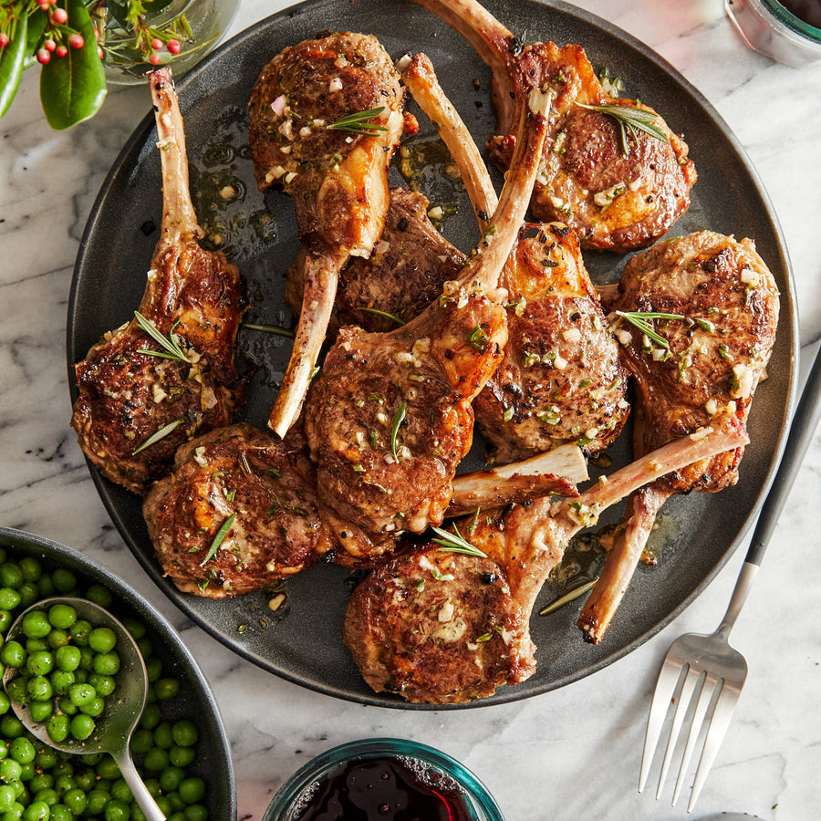 Marinated Marrunga Marble  Lamb Cutlets 4x200 grams, Mint, Honey & Rosemary