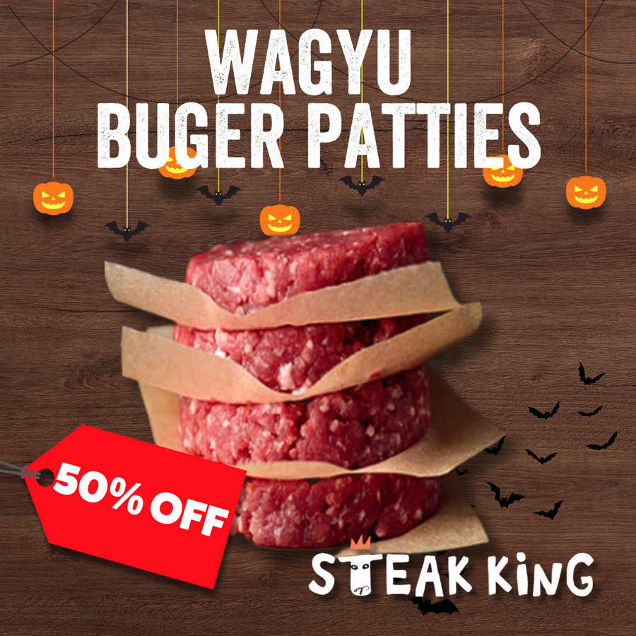 50% Off - Frozen Wagyu Burger 8 x 150g Patties (2 x 600g Packs)