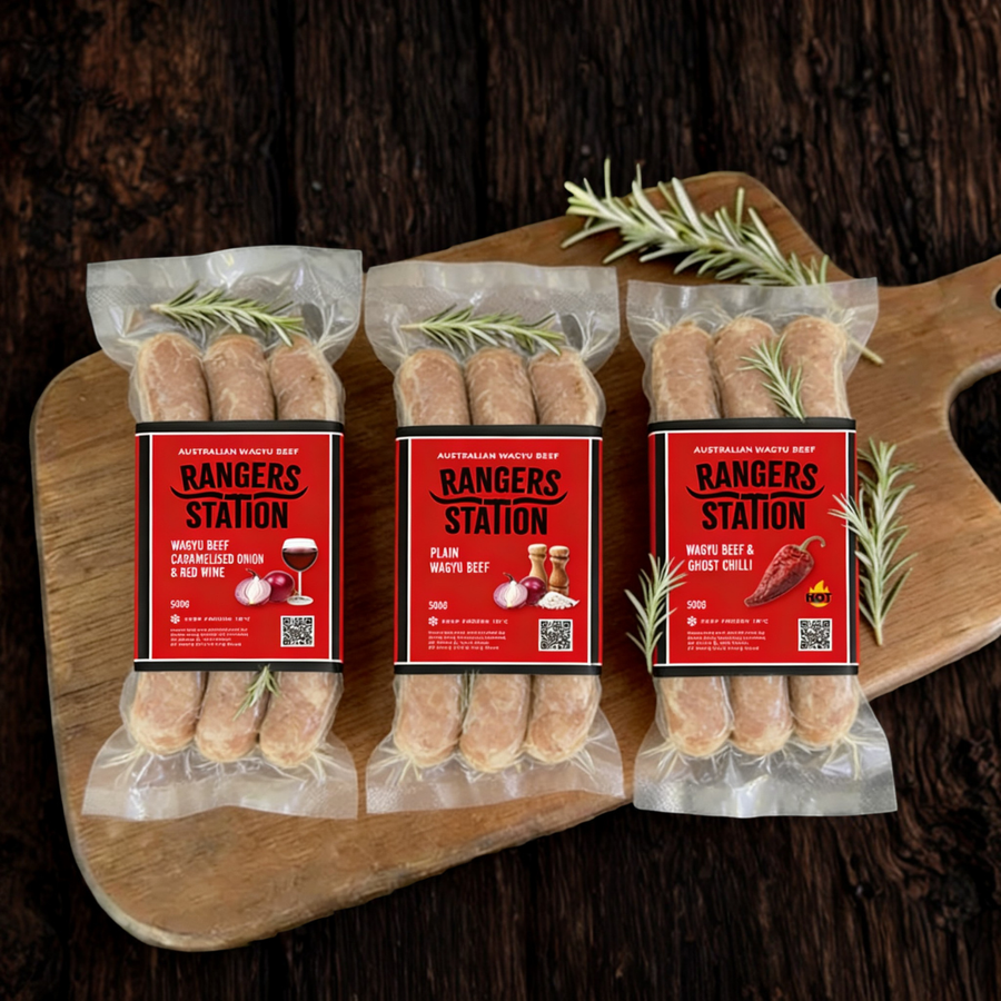 Rangers Station Wagyu Sausage Sampler 1.5kg – Steak King