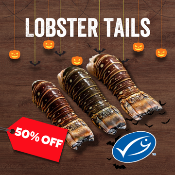 50% off - Frozen Caribbean Lobster Tails 1Kg