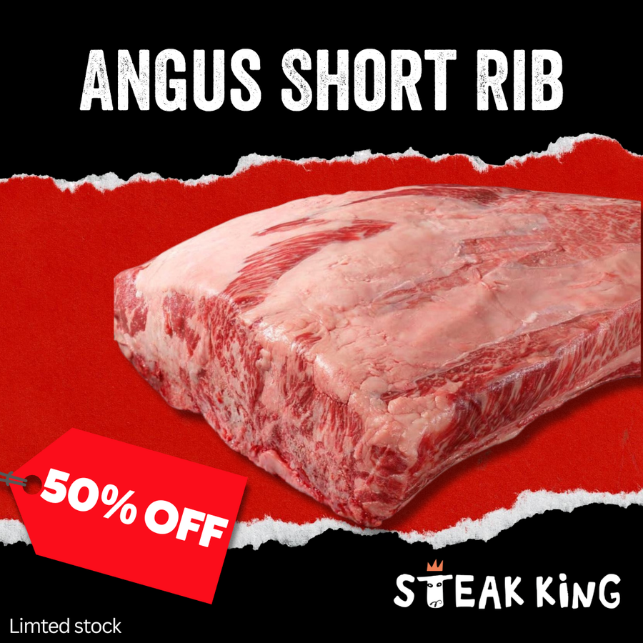 【半價】冰鮮安格斯MB 1-2無骨牛小排2公斤