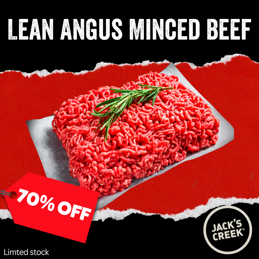 70% Off - Frozen Grass Fed Lean Angus Minced Beef