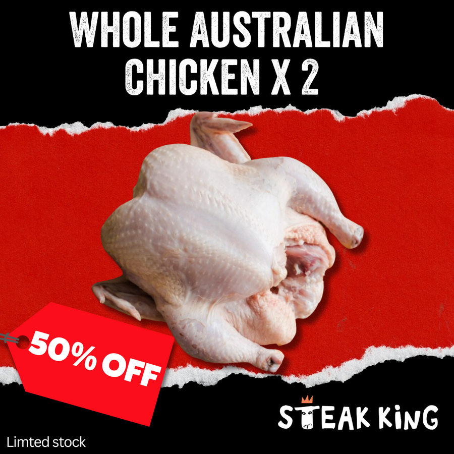 【半價】急凍澳洲﻿走地雞全隻1.5公斤 x 2