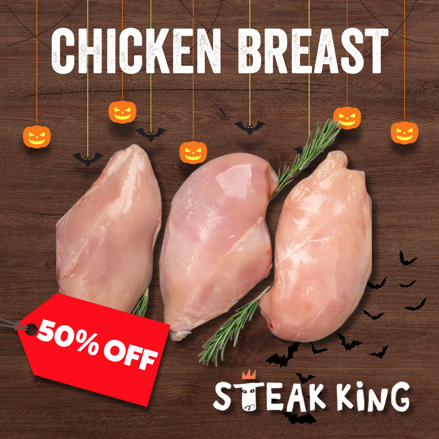 50% off - Frozen Free Range Barn Raised Chicken Breast Fillets 1kg