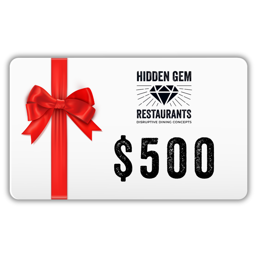 Hidden Gems Restaurants Gift Cards