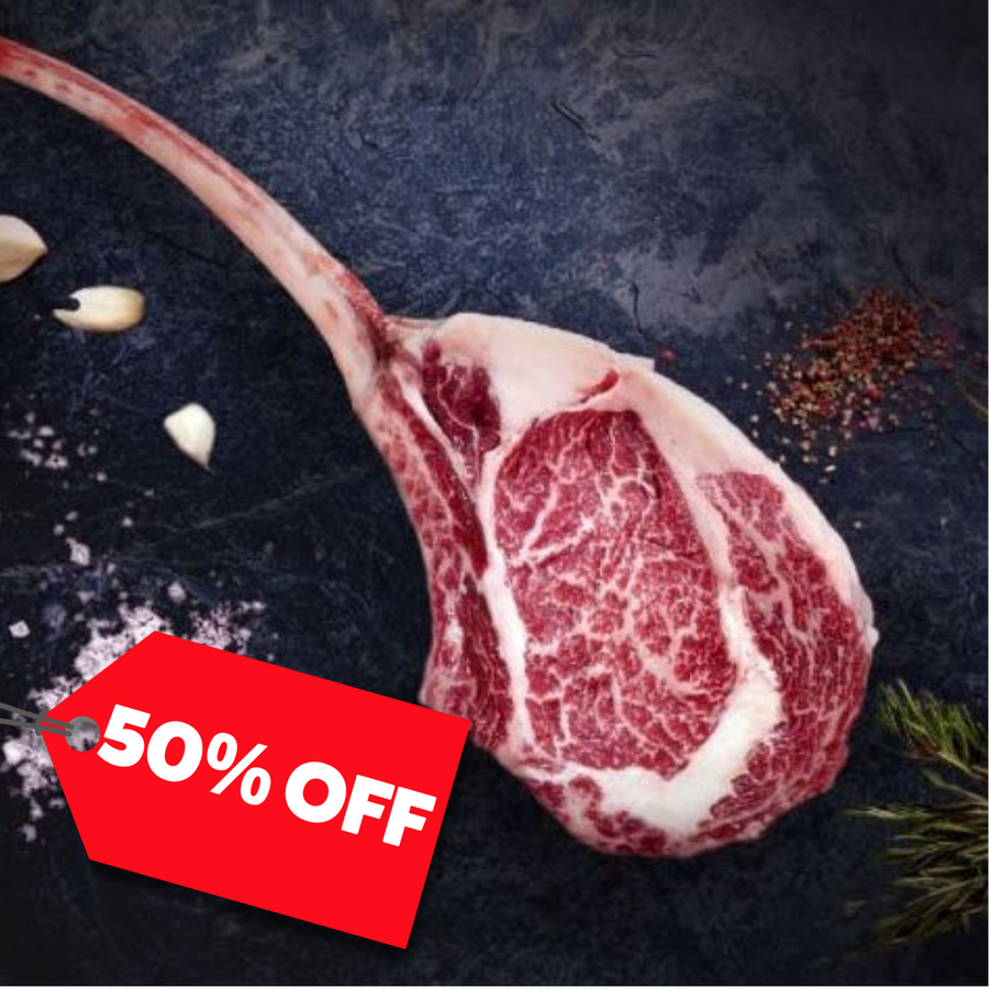 50% Off - Chilled Wagyu M3-4 Tomahawk 1.7kg