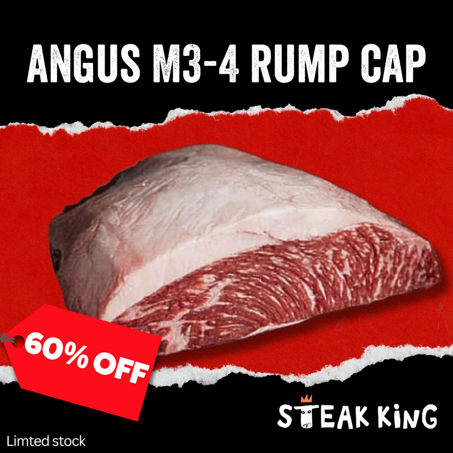 【特價】冰鮮黑安格斯M3-4牛臀蓋扒1.8公斤
