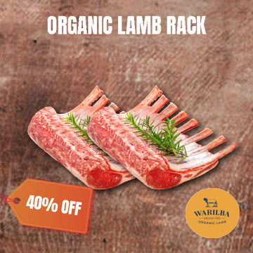 40% off - Chilled Organic Lamb Rack Cap Off - 2 x 700g