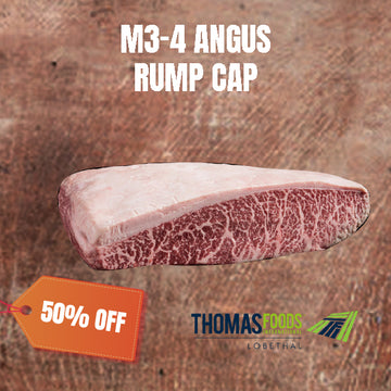 50% off - Chilled Black Angus M3-4 Rump Cap (Picanha) 2kg