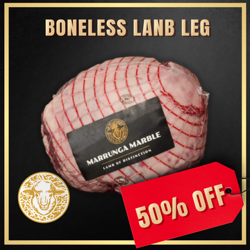 50% Off - Frozen Australian Boneless Lamb Leg 2.1kg x 2 (ME20)