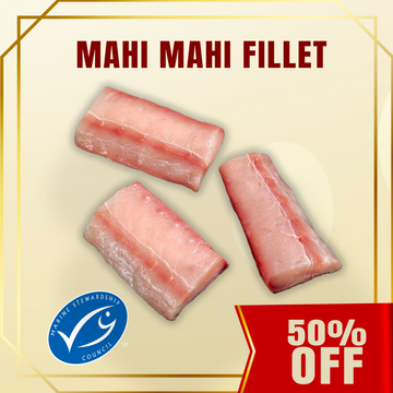 50% Off - Frozen Mahi Mahi Fillets 1kg - ME19