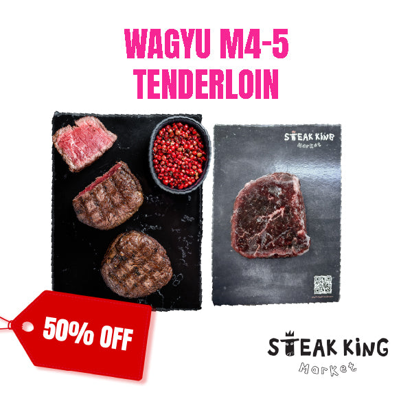 50% Off - Frozen Jack’s Creek Wagyu M4-5 Fillet Steaks 200g x 5