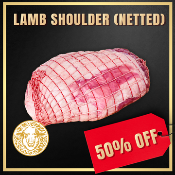 50% Off - Frozen Netted Lamb Shoulder Roast 2.4kg (ME20)