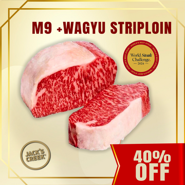 40% Off - Jack's Creek Wagyu M9+ Striploin - Best Steak in the 🌎 (ME19)