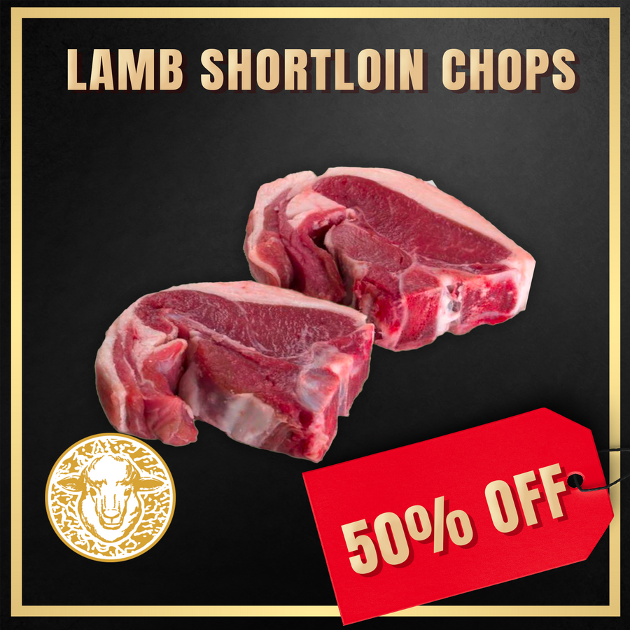 50% Off - Frozen Shortloin Lamb Chops (Bone-in/T-Bone) 200g x 8 (ME20)