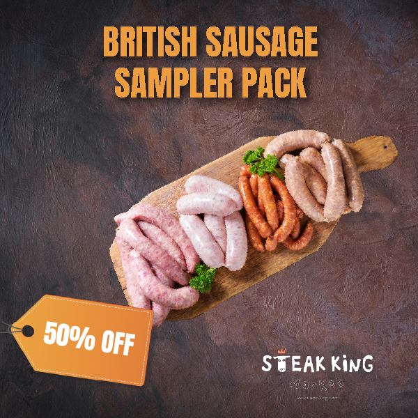 50% off - Broad Oak British Sausage Sampler Pack