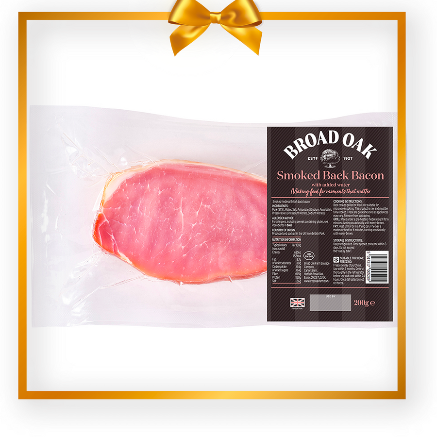 Broad Oak Smoked Back Bacon 750g