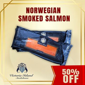 50% Off - Norwegian Smoked Salmon (Sliced) Approx. 1.4kg ME19