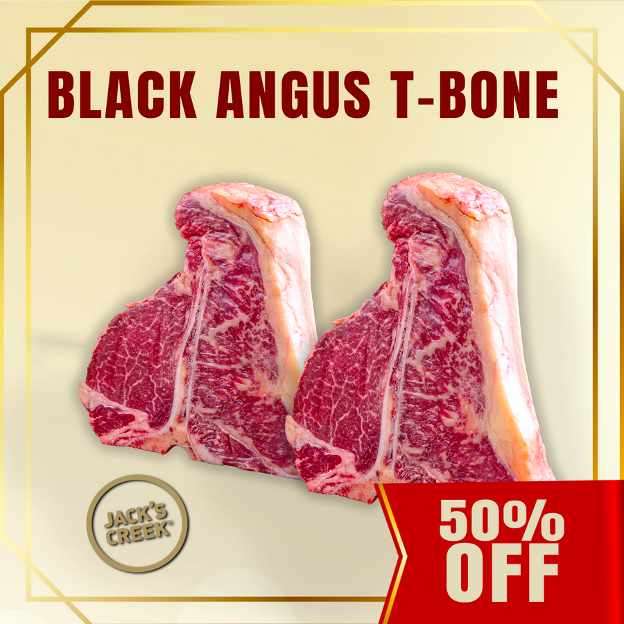 Chilled Jack's Creek Angus T-Bone 1kg x2 (ME19)