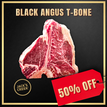 Chilled Jack's Creek Angus T-Bone 1kg x2 (ME20)