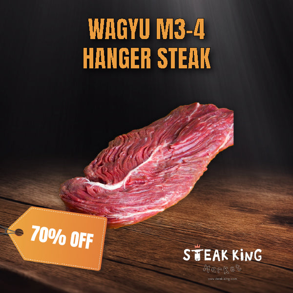 70% off - Chilled Wagyu M3-4 Hanger Steak (Untrimmed) ~2.3kg