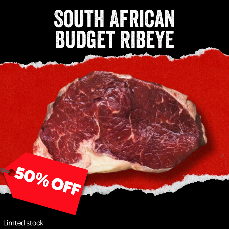 50% off - Frozen South African Budget Ribeye 2kg