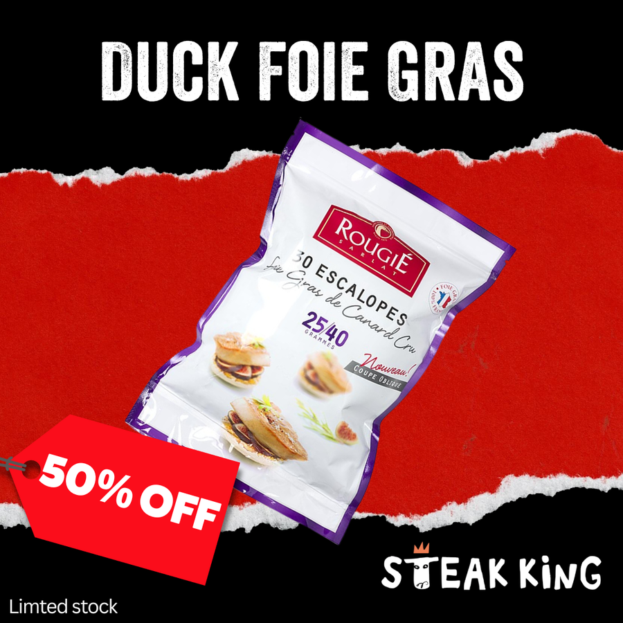 50% Off - Frozen Duck Foie Gras Pieces 1kg bag
