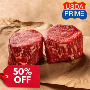 50% Off - Chilled USDA Prime M3-4 Tenderloin Steaks 200g x 6 (ME17)