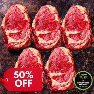 50% Off - Chilled Grass Fed Angus M1-2 Ribeye 2kg (ME18)