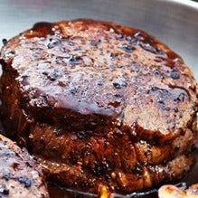 Cooked Tenderloin Medallions Mushrooms Sauce