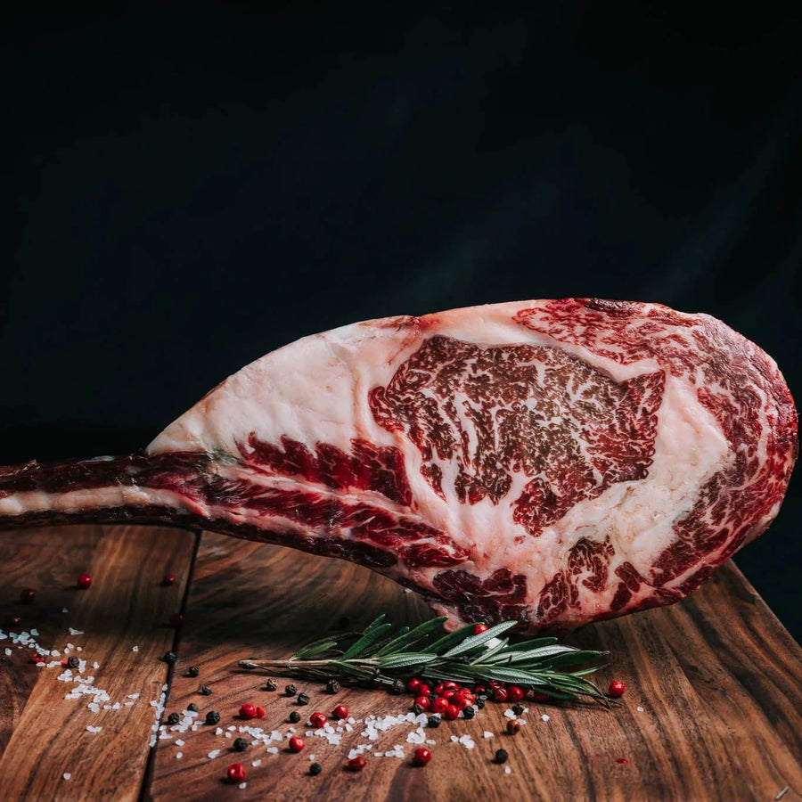 Wagyu M8-9 Tomahawk Rack - Free Dry Ageing for 21 or 30 days