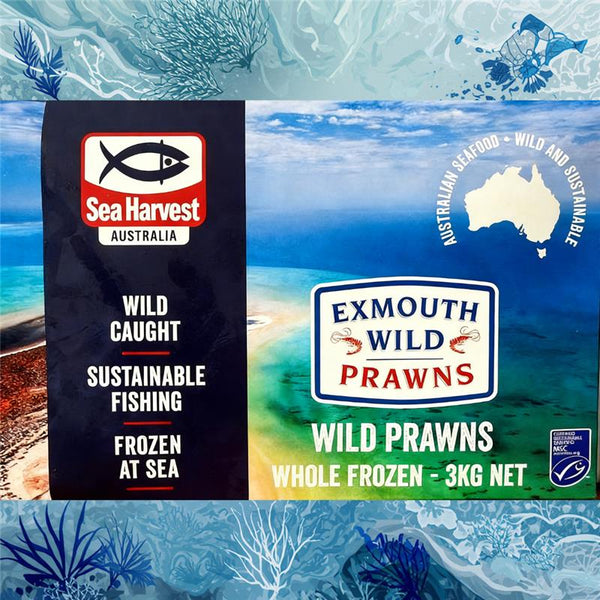 Frozen Australian Wild Tiger Prawns