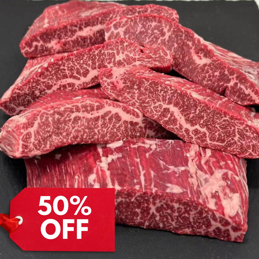 50% Off - Chilled Wagyu M7-8 Bavette Steak 2kg (ME18)