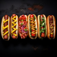 Frozen Smoked Beef Hot Dogs 1kg