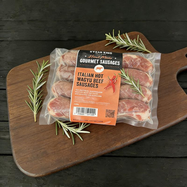 Frozen Italian Hot Wagyu Beef Sausages 400g