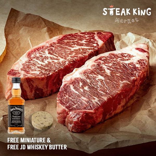 Jack Daniels 威士忌浸製乾式熟成 M4+ 帶骨肉眼（Angus Pure）3件350克