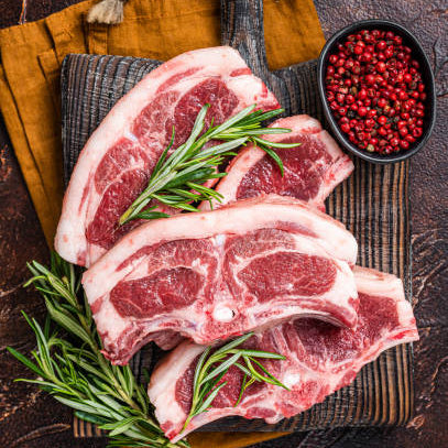 Frozen Thomas Foods Signature Bone-In Lamb Saddle ~1.6kg