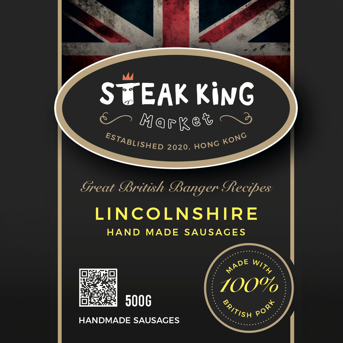 Frozen British Lincolnshire Pork Sausages 500g