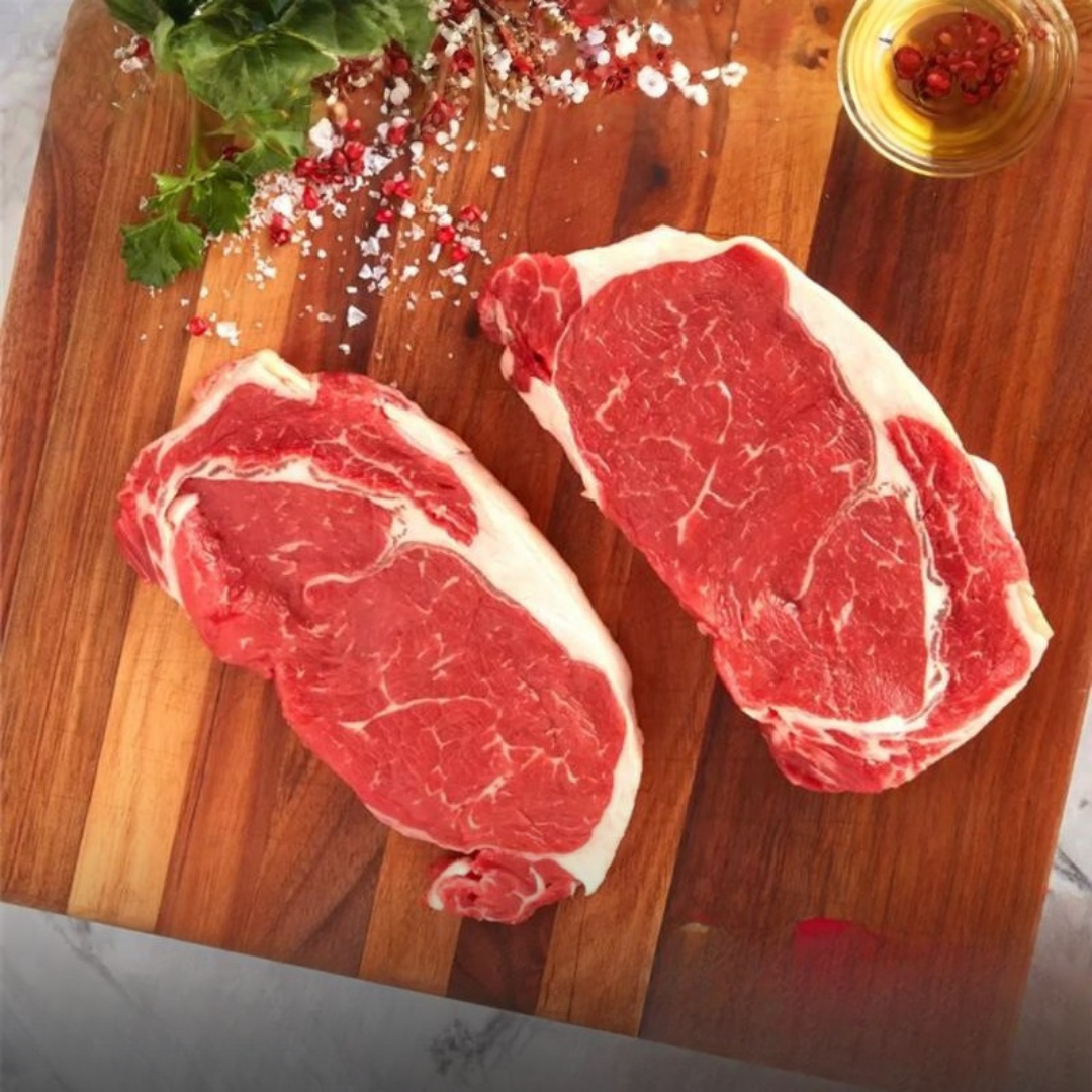 【特價】冰鮮原條黑安格斯 M2-3 級肉眼牛扒1公斤