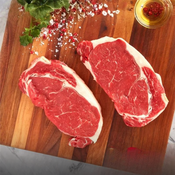 【特價】冰鮮原條黑安格斯 M2-3 級肉眼牛扒1公斤