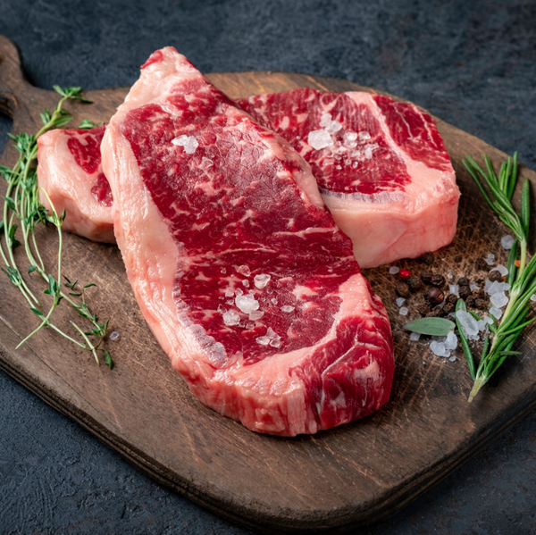 Chilled Rangers Station Black Angus M3-4 Striploin 1kg (Buy 2kg get 1kg Frozen Chicken Breast)