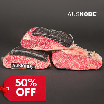 50% Off - Chilled Auskobe M9 Wagyu Striploin 1.5kg Whole Piece