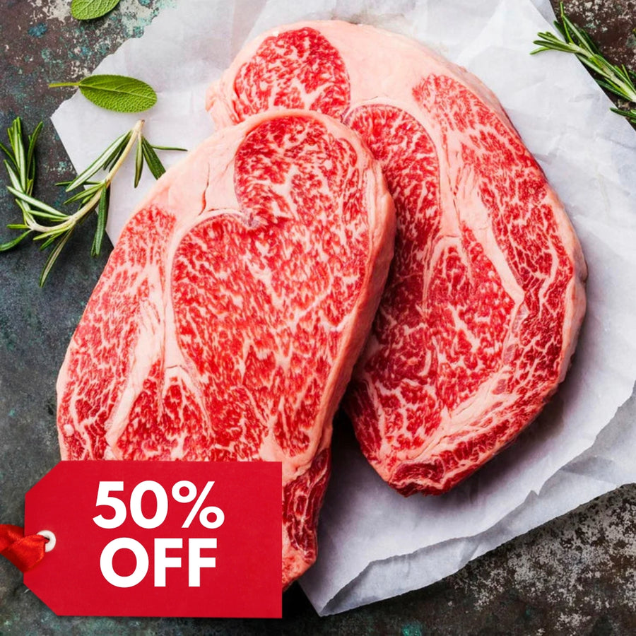 🔥50% OFF - Chilled Wagyu M9+ Ribeye 2kg (ME18)