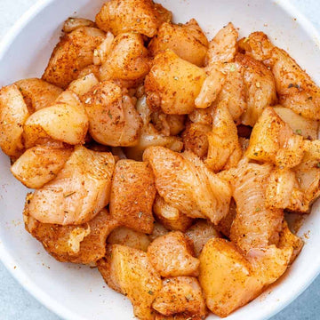 Free Range Marinated Chicken Breast Cubes - 1kg pack